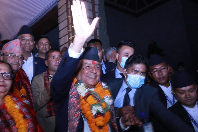 Nc Leader Paudel Elected As New President Of Nepal The Himalayan