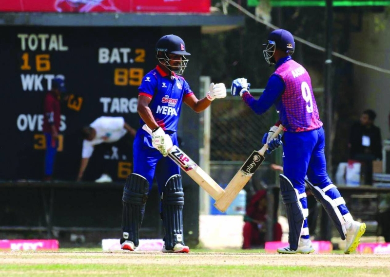 Sheikh Scores Maiden Ton As Nepal Beat Png The Himalayan Times