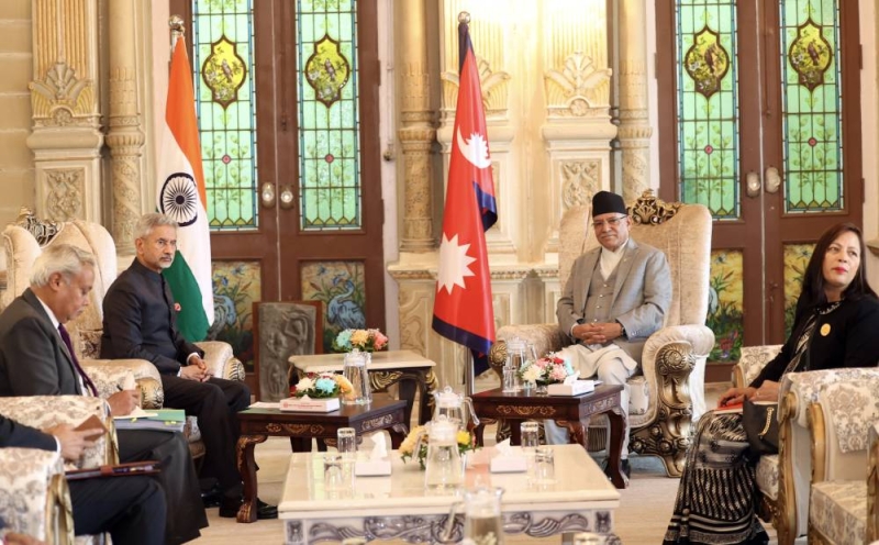 External Affairs Minister Of India Calls On PM Dahal The Himalayan