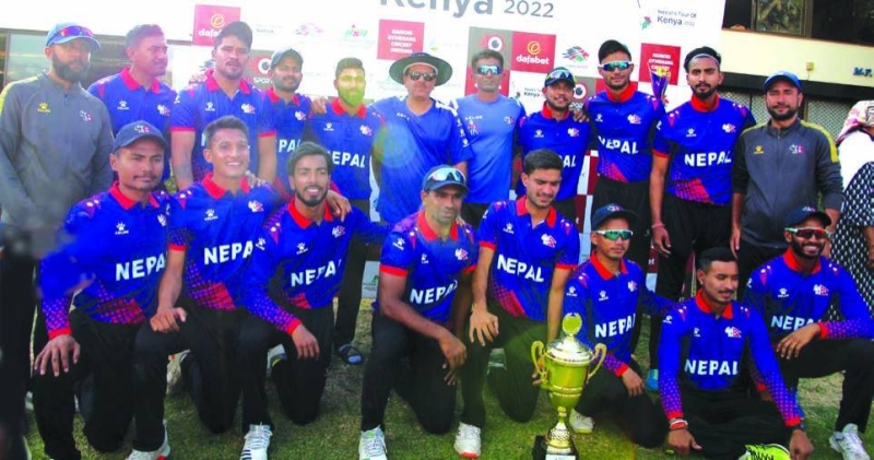 Nepal Beat Kenya Win Series The Himalayan Times Nepals No1 English Daily Newspaper