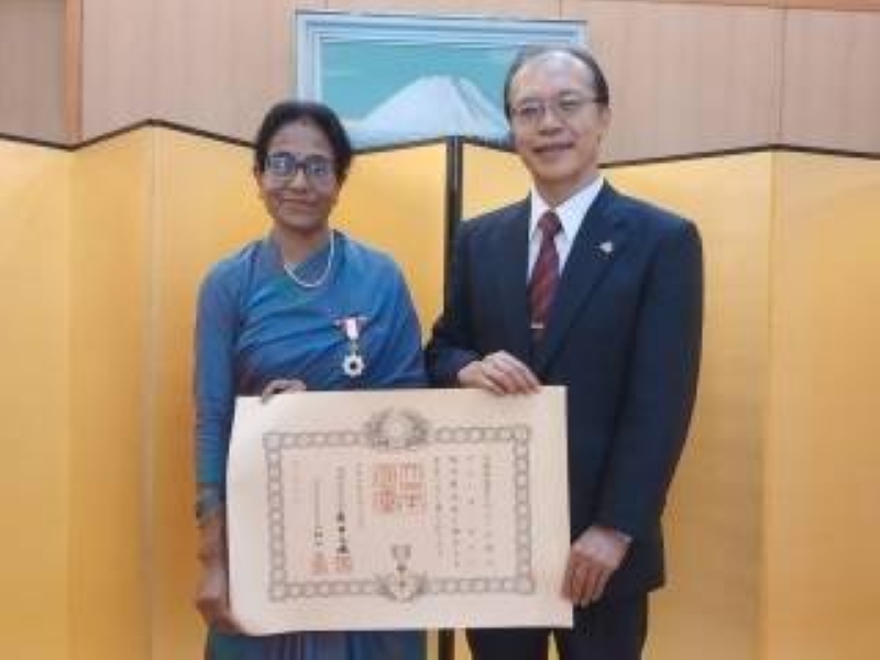Japanese decoration awarded to Amira - Vimarsana News