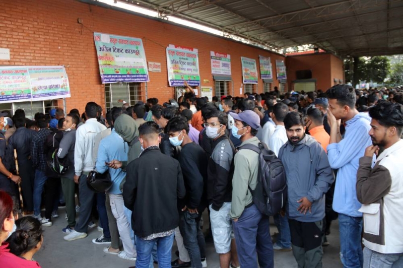 Over 24,000 tickets sold from Gongabu Bus Park in opening day of advance ticket booking - Vimarsana News