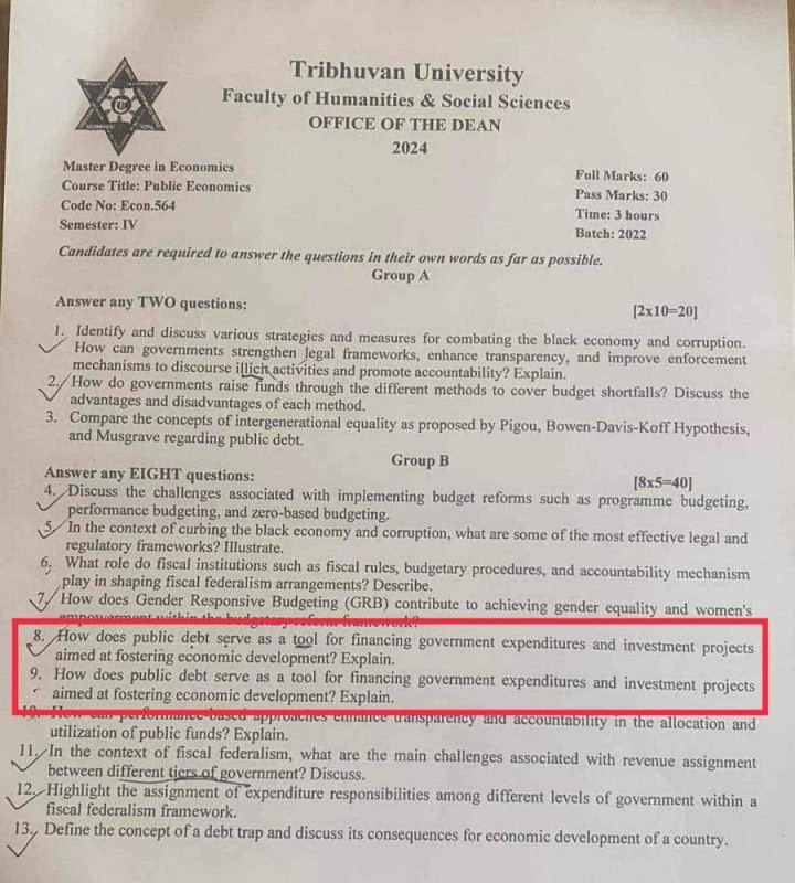 Identical Questions In Tribhuvan University Exams Spark Concern And ...