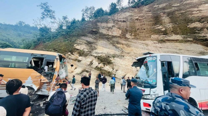 29 injured in Tanahun bus collision - The Himalayan Times - Nepal's No ...