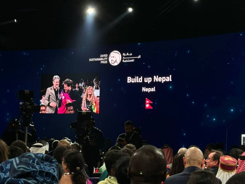 Build Up Nepal wins Zayed Sustainability Prize 2026