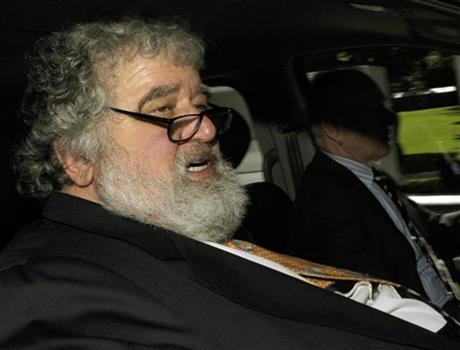 FILE - In this May 29, 2011 file photo FIFA official Chuck Blazer leaves the FIFA headquarters in Zurich, Switzerland. As it was announced Thursday, July 9, 2015 FIFA's ethics committee has expelled former executive committee member Blazer from football for bribery and other corruption. AP