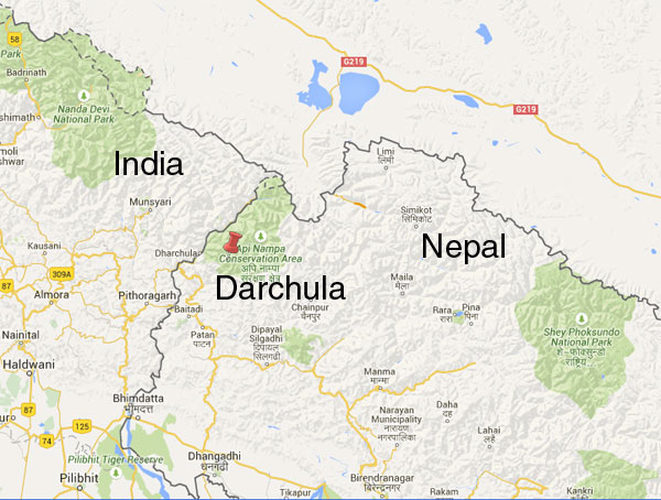 Darchula map