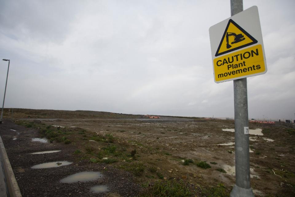 Picture shows development land where the reactors of Hinkly C nuclear power station at Hinkley Point will be built, in 2013. Photo: AFP/File