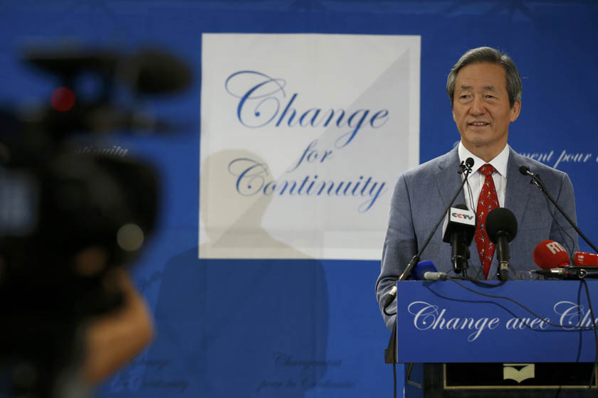 Former FIFA vice-president Chung Mong-joon of South Korea attends a news conference to formally launch his bid to become president of world soccer's governing body in Paris, France, August 17, 2015. South Korea's Chung tore into Michel Platini, current head of the European governing body UEFA saying his French rival for the presidency of FIFA was like a son to Sepp Blatter, the outgoing chief of soccer's scandal-hit governing body. The 63-year-old billionaire scion of South Korea's Hyundai industrial conglomerate is viewed as one of the favourites for the job but faces stiff competition from Frenchman Platini.    Photo: Reuters
