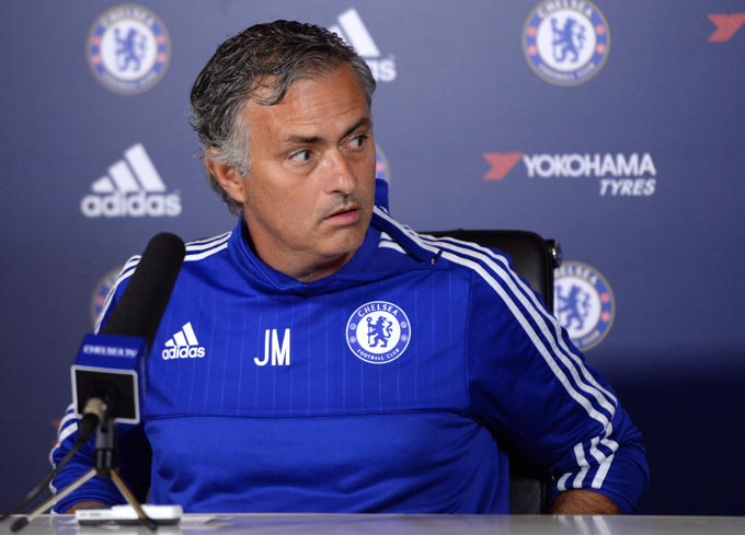 Chelsea manager Jose Mourinho during the press conference. Photo: Reutersnn
