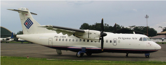 Trigana Air Service's 7 ATR-42-400. File Photo: Trigana Air Service