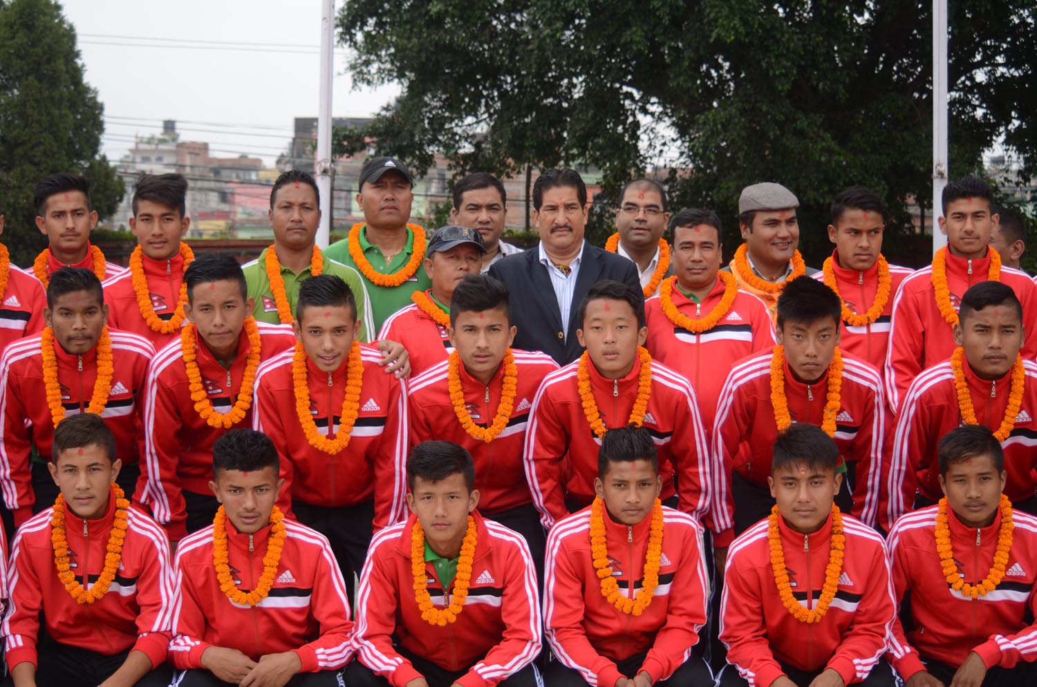 U-16 Nepali football team. Photo: ANFA