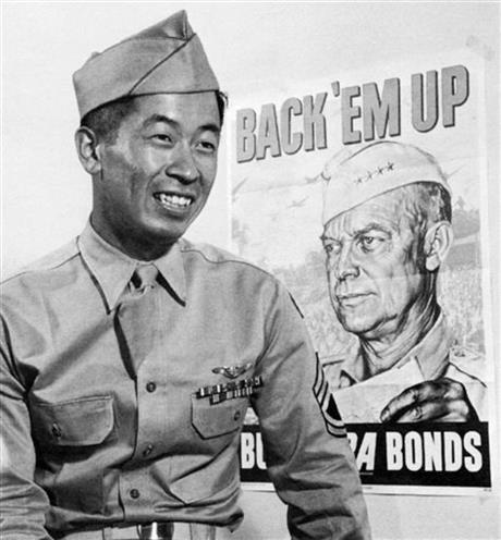 Ben Kuroki, the son of Japanese immigrants who was raised on a Hershey, Neb., farm, is seen in this undated Army Air Corps file photo, provided by Ben Kuroki. Kuroki, the only Japanese American known to have flown over Japan during World War II, has died. He was 98. Kuroki's daughter, Julie Kuroki, told the Los Angeles Times that he died on Tuesday, Sept. Sept. 2, 2015, in Camarillo, Calif. Photo: AP