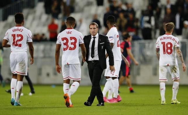 Football - FC Girondins de Bordeaux v Liverpool - UEFA Europa League Group Stage - Group B - Nouveaux Stade de Bordeaux, France - 17/9/15nLiverpool manager Brendan Rodgers after the matchnAction Images via Reuters / Lee SmithnLivepic
