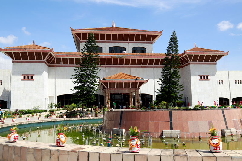 The Federal Parliament building, in Kathmandu, as captured on Sunday, September 20, 2015. Photo: RSS