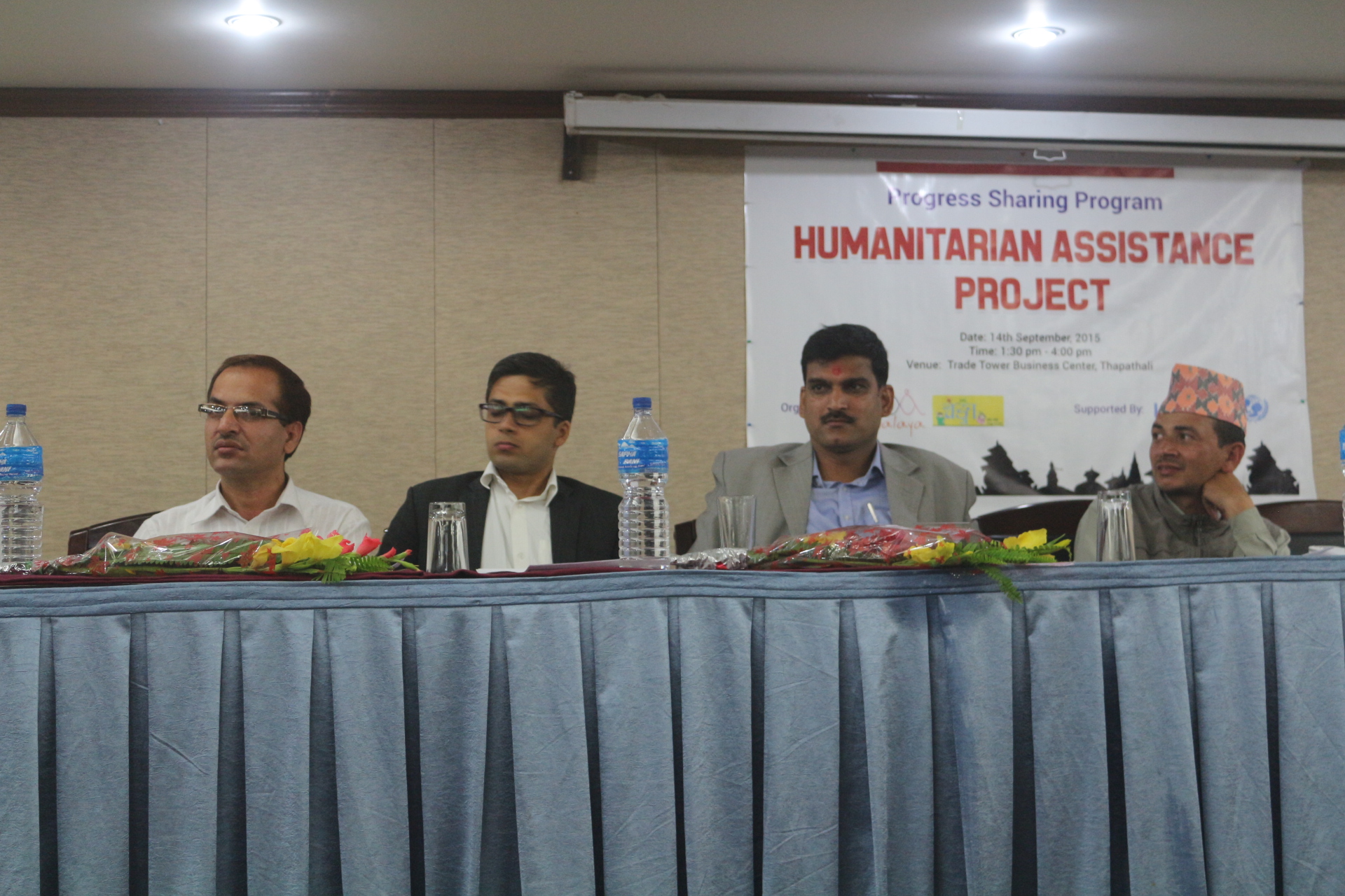 Speakers of the report launch programme in Kathmandu, on Monday, September 14, 2015.  Courtesy: Yuwalaya