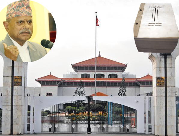 President Ram Baran Yadav will promulgate Nepal's new Constitution at Constituent Assembly on September 20, 2015. Photo: THT/File