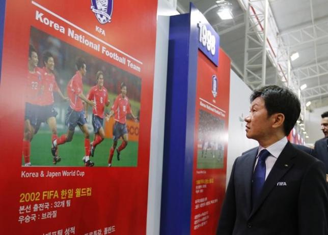 Chung Mong-gyu, President of the South Korean Football Association, attends the official opening of 'Korea House' in Foz do Iguacu in this file photo taken on June 13, 2014. Photo: Reuters