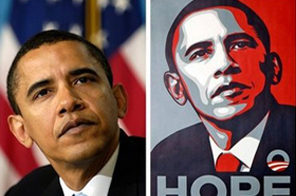 obama poster style