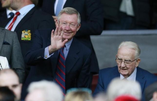 Sir Alex Ferguson in the stands before the match. Action Images via Reuters / Jason Cairnduff