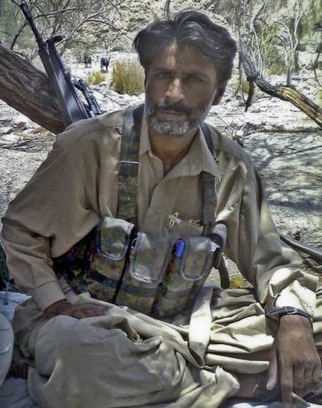 An undated photograph shows Allah Nazar Baluch, the leader of the Baluchistan Liberation Front, at an undisclosed location in Pakistan's Baluchistan province.  Photo: Reuters/File