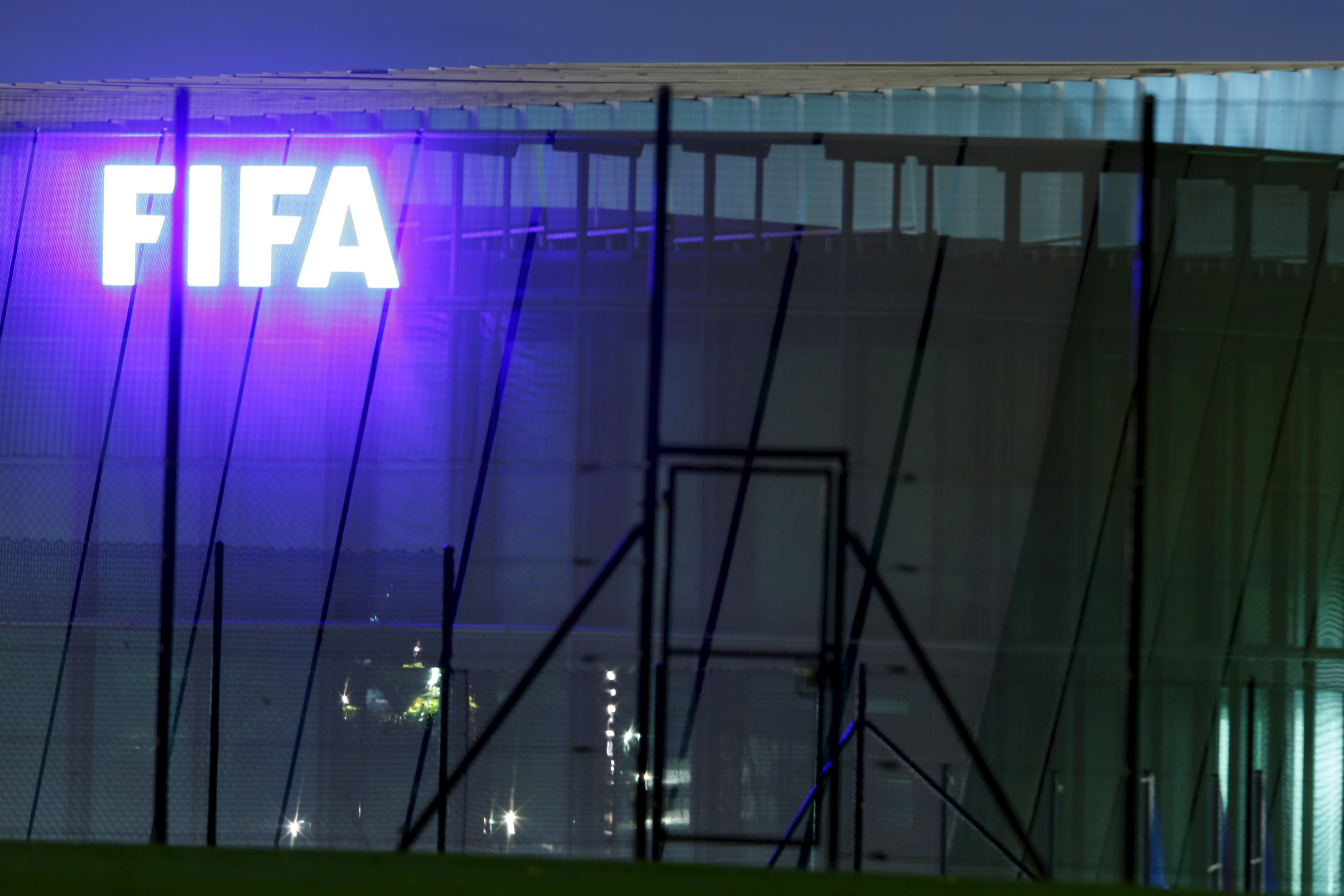 The FIFA logo is seen outside their headquarters in Zurich October 7, 2015. FIFA president Sepp Blatter faces a 90 day suspension from football if the governing body's Ethics judge backs a prosecutor's recommendation, a close friend and former advisor to Blatter told Reuters on Wednesday. Blatter's long-term confidant Klaus Stoehlker said the decision by judge Hans-Joachim Eckert was expected by Friday. Reuters was unable to confirm the information with FIFA's Ethics Committee or with FIFA itself. REUTERS/Arnd Wiegmann