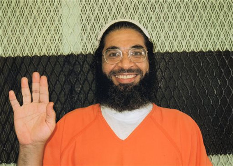 Shaker Aamer, a Saudi who emerged as a defiant leader among prisoners during nearly 14 years of confinement on the US base at Guantanamo Bay in Cuba has been released to join his family in Britain in. Photo: AP