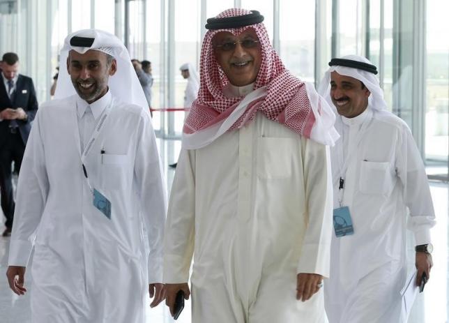 Asian Football Confederation (AFC) head Sheikh Salman bin Ebrahim Al-Khalifa arrives for a meeting with the FIFA task force in Doha February 24, 2015. REUTERS/Mohammed Dabbous