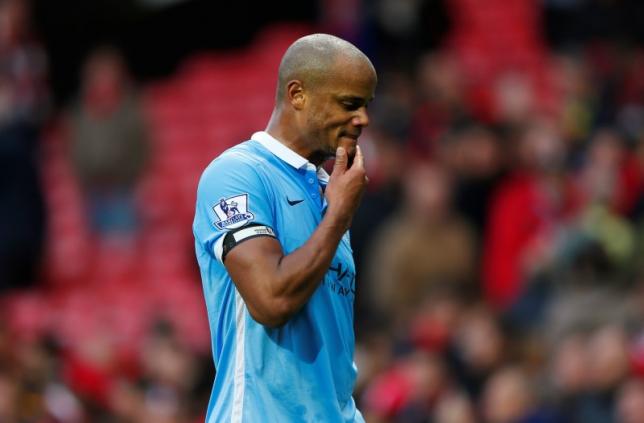 Football - Manchester United v Manchester City - Barclays Premier League - Old Trafford - 25/10/15nManchester City's Vincent KompanynReuters / Eddie KeoghnLivepic