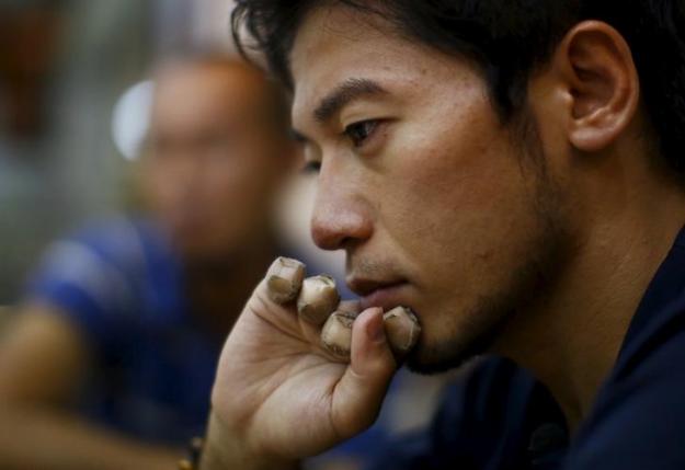 Japanese climber Kuriki Nobukazu speaks during an interview in Kathmandu, August 22, 2015. REUTERS/Navesh Chitrakar