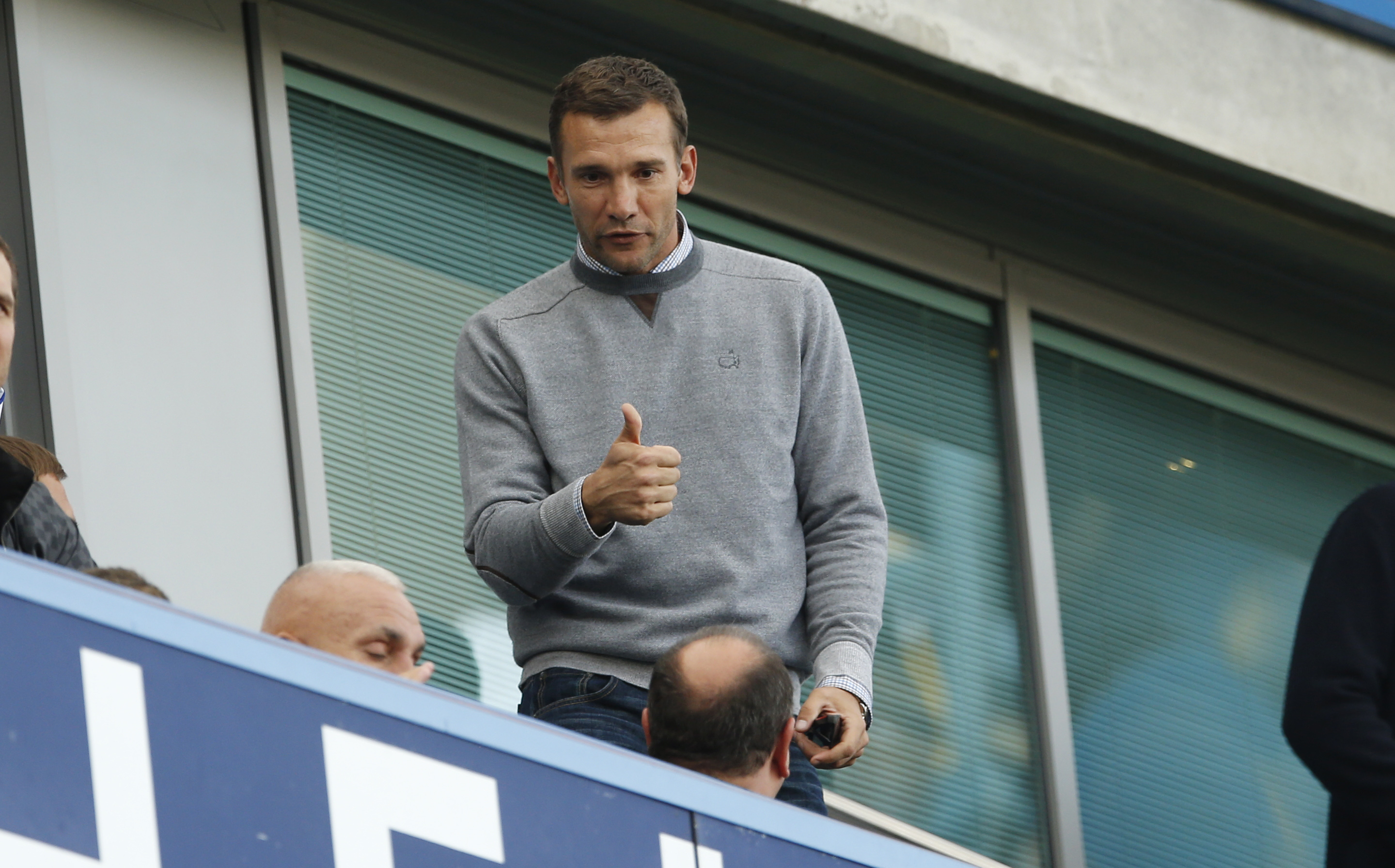 Former Chelsea player Andriy Shevchenko before the match on November 27, 2015. Photo: Reuters