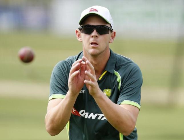 Cricket - Australia Nets - The Spitfire Ground, St Lawrence - 24/6/15nAustralia's Josh Hazlewood during netsnAction Images via Reuters / John SibleynLivepic