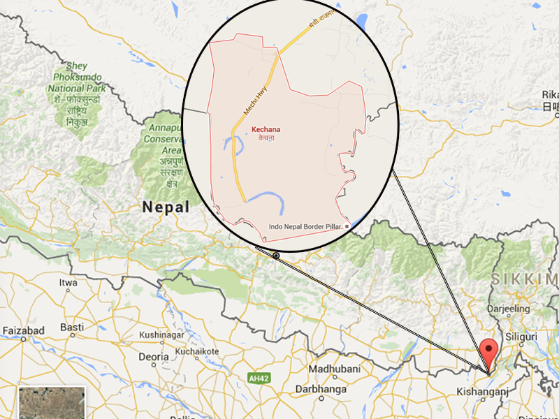 Kechana of Jhapa. Map: Google
