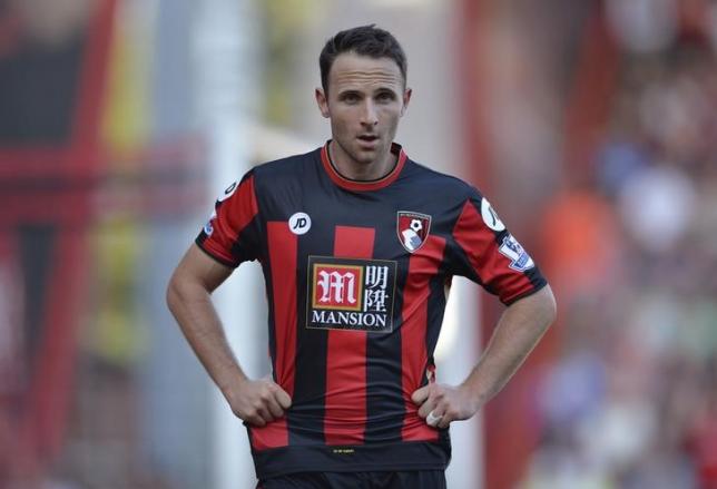 Bournemouth's Marc Pugh looks on during Premier League game against Sunderland on September 19, 2015. Photo: Reuters