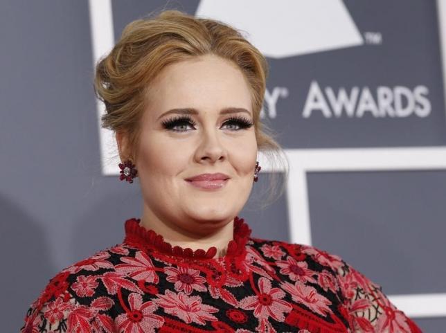 Singer Adele arrives at the 55th annual Grammy Awards in Los Angeles, California February 10, 2013.   REUTERS/Mario Anzuoni