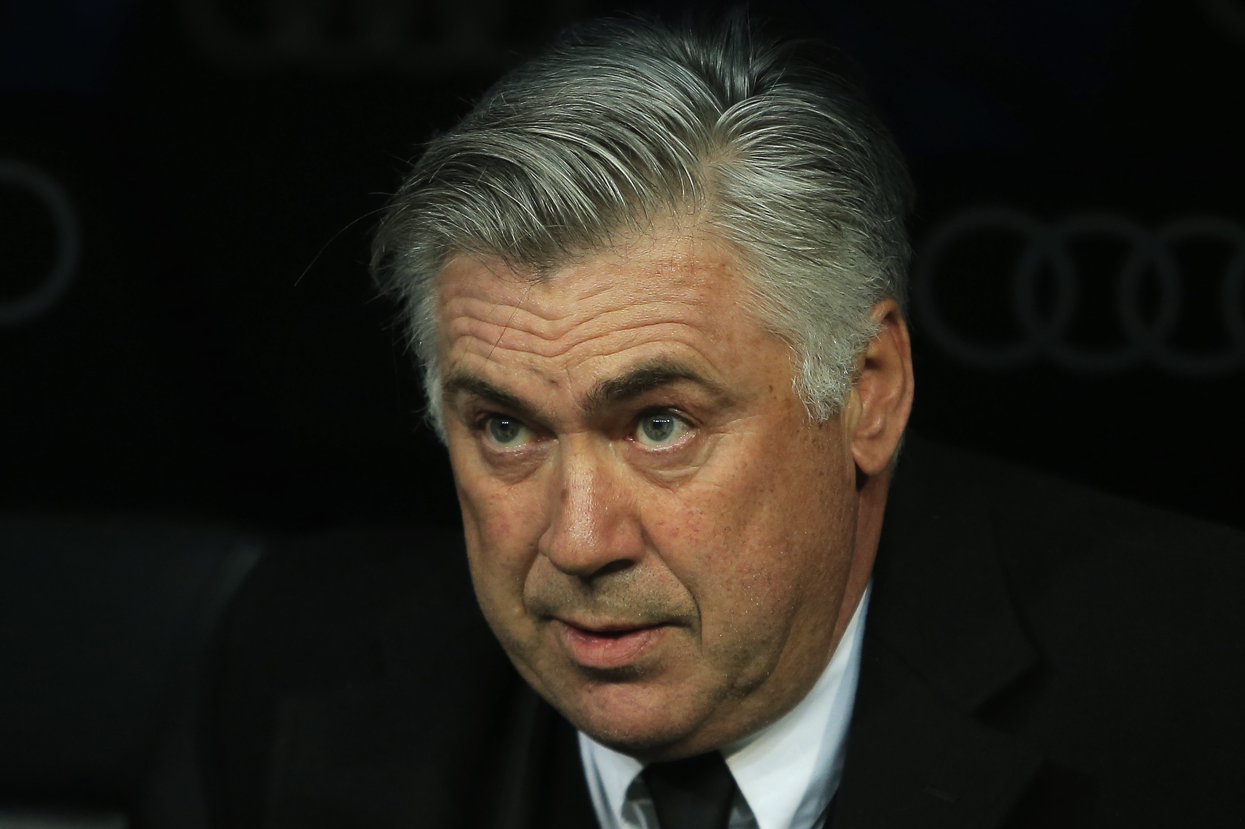 FILE - In this Jan. 6, 2014 file picture Real Madrid's coach Carlo Ancelotti looks on during a Spanish La Liga soccer match between Real Madrid and Celta at the Santiago Bernabeu stadium in Madrid, Spain. Photo: AP