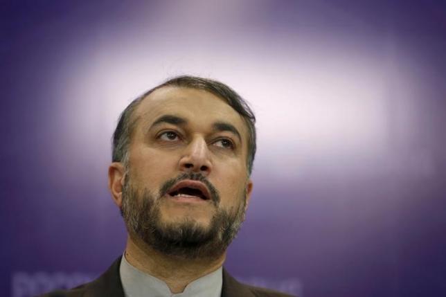 Iran's Deputy Foreign Minister Hossein Amir-Abdollahian speaks during a news conference in Moscow, Russia, September 22, 2015. REUTERS/Maxim Zmeyev