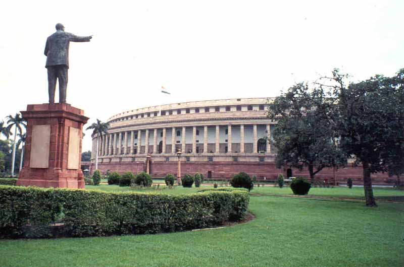 India Parliament building. Photo: http://rajyasabha.nic.in/
