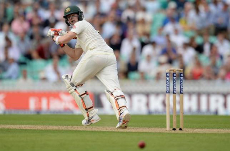 Cricket - England v Australia - Investec Ashes Test Series Fifth Test - Kia Oval - 20/8/15. File photo of Australia's Steve Smith playing a shot. Photo: Reuters
