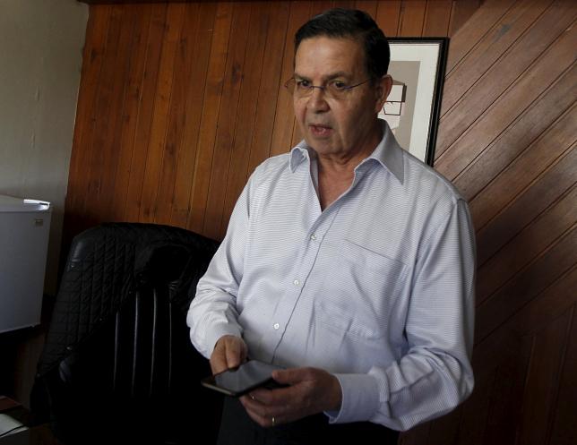 Rafael Callejas, a former Honduran soccer federation chief, attends an interview with Reuters in his office in Tegucigalpa, Honduras December 3, 2015. Photo: Reuters
