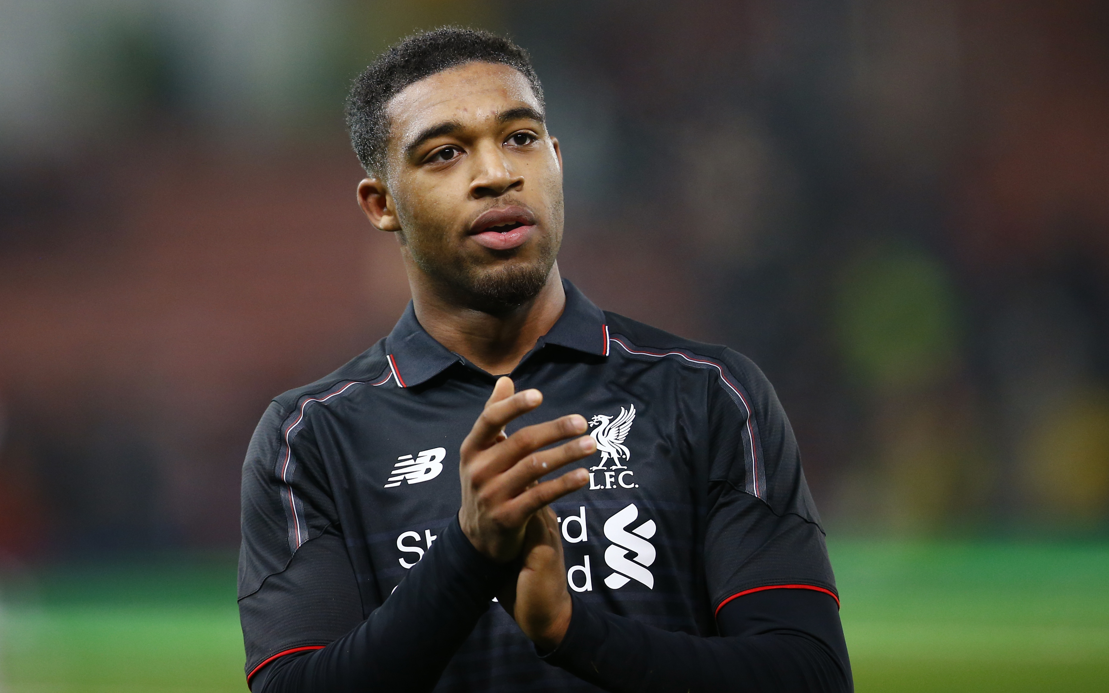 Liverpool's Jordon Ibe applauds the fans at the end of the match against Stoke City at Britannia stadium during the first leg of League Cup on Tuesday, January 5, 2016. Photo: Reuters
