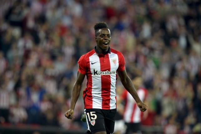 Athletic Bilbao's Inaki Williams celebrates a goal during their Europa League Group L soccer match against Partizan at San Mames stadium in Bilbao, northern Spain, November 5, 2015. Photo: Reuters
