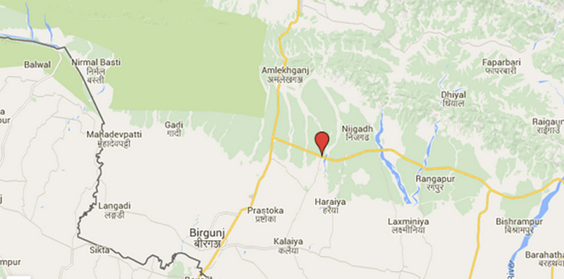 Dhansar along the East-West Highway in Rautahat district. Source: Google Maps