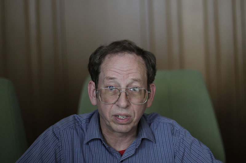 FILE - Jeffrey Fowle, an American detained in North Korea, speaks to The Associated Press in Pyongyang, North Korea on September 1, 2014. Photo: AP