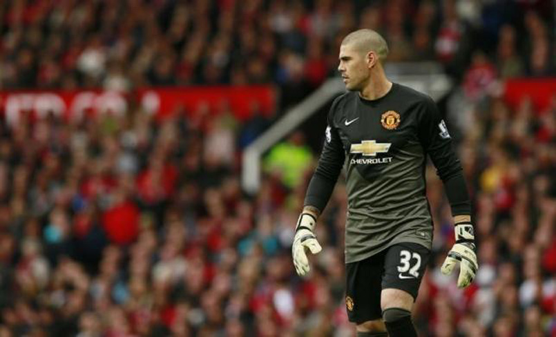 File photo of Manchester United goalkeeper Victor Valdes. Photo: Reuters