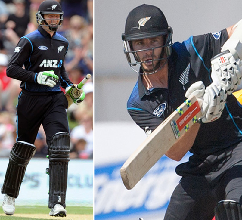 New Zealand top order batsman Martin Guptil (left) and skipper Kane Williamson. Photos: Reuters