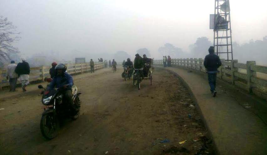 People heading towards their destinations in Birgunj on Saturday, February 06, 2016. Photo: Ram Sarraf 
