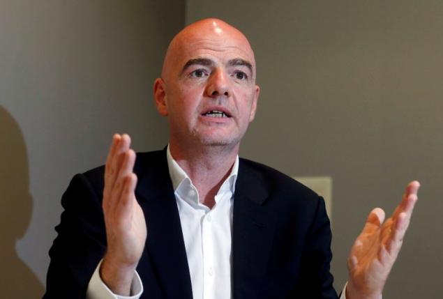 UEFA General Secretary and FIFA presidential candidate Gianni Infantino talks to Reuters during an interview in Zurich, Switzerland February 23, 2016. REUTERS/Arnd Wiegmann