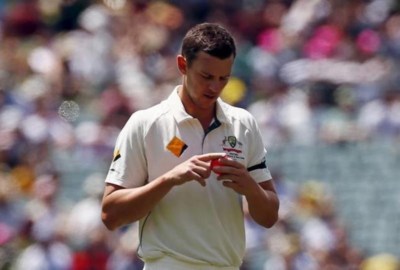 File photo of Australian fast bowler Josh Hazlewood. Photo: Reuters