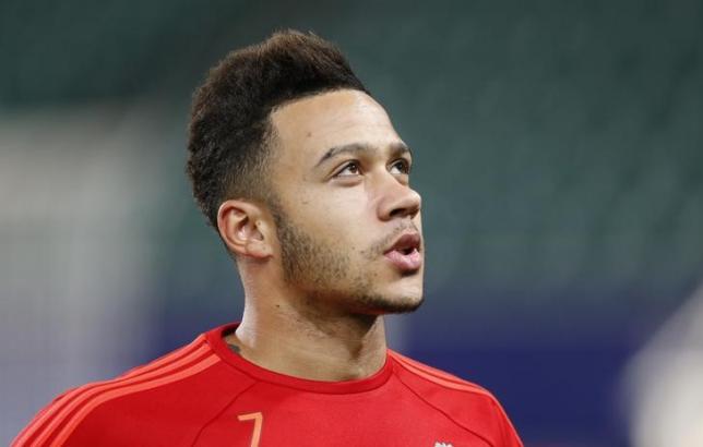 Football Soccer - Manchester United Training - Volkswagen-Arena, Wolfsburg, Germany - 7/12/15. Manchester United's Memphis Depay during trainingnAction Images via Reuters/Carl Recine/Livepic/Files